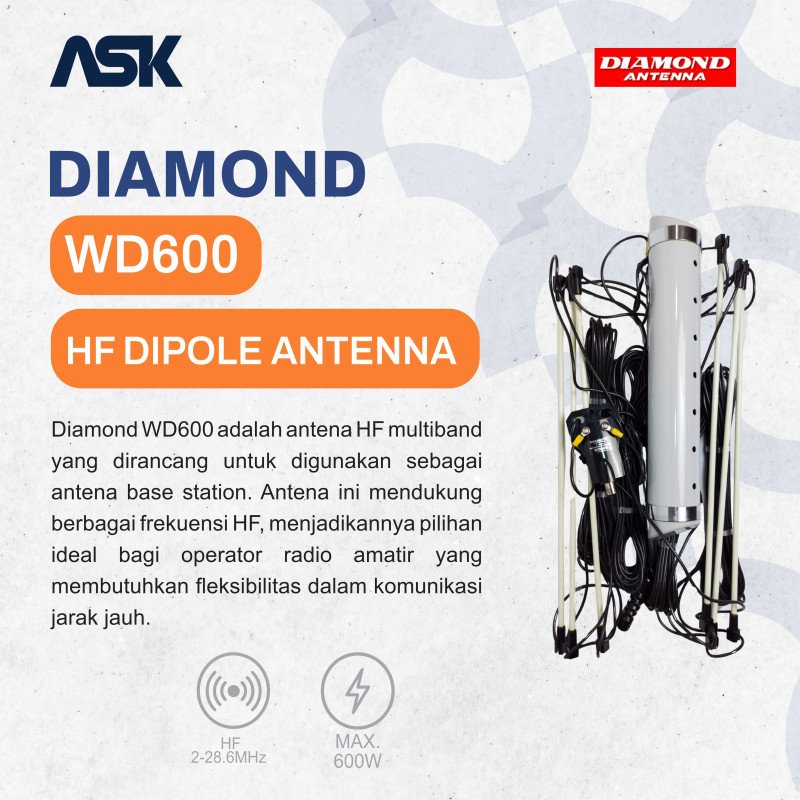 HF Dipole Antena WD600 DIAMOND / Antenna WD600