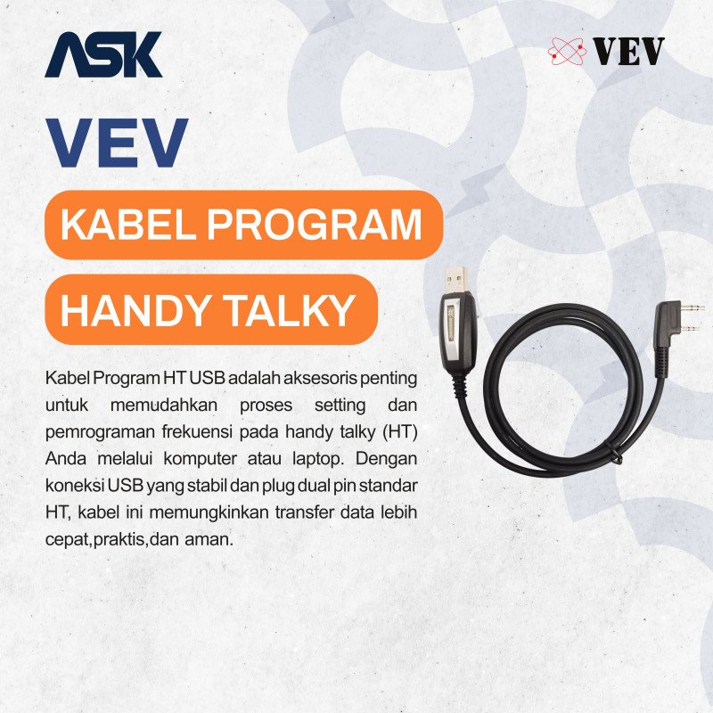 Kabel Program Handy Talky VEV / Kabel Prog HT VEV