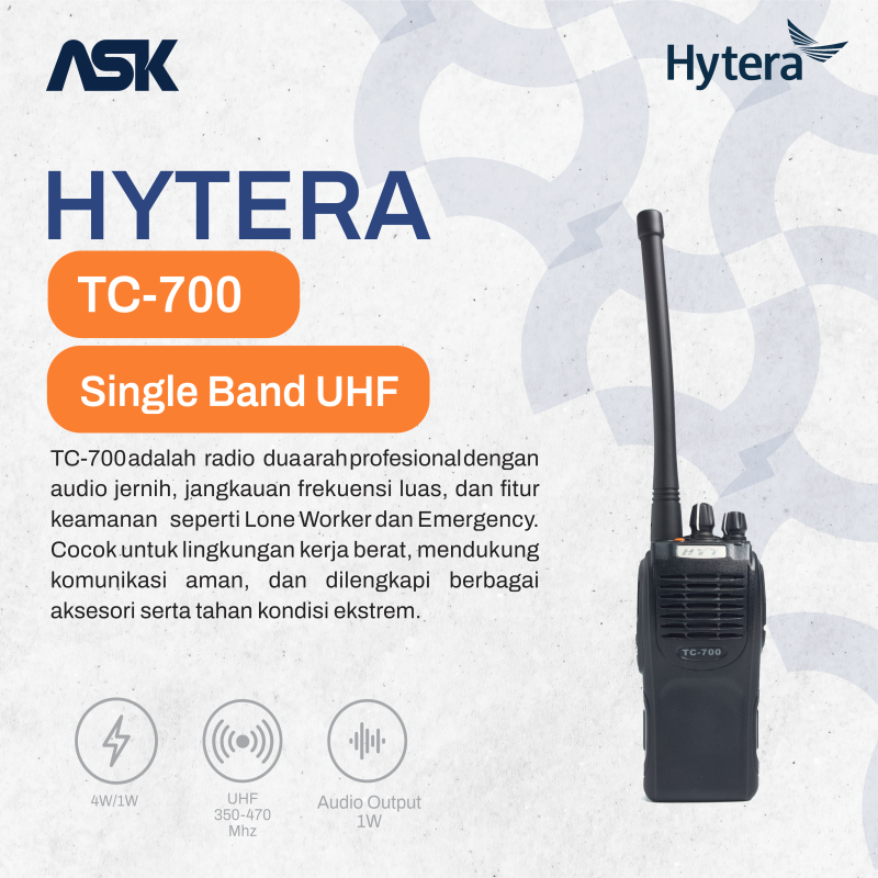 Handy Talky HYTERA -TC-700 HYTERA / HT TC700