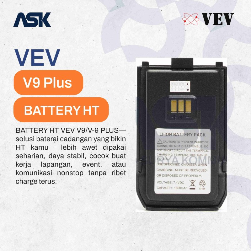 Battery Handy Talkiy VEV V9