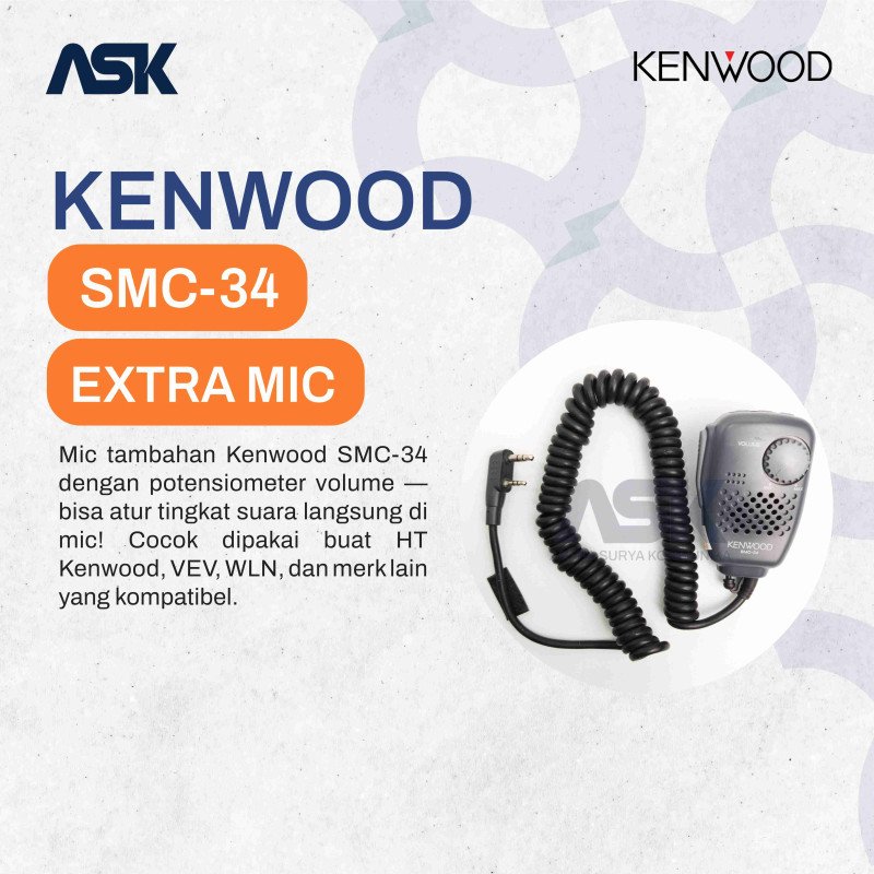 KENWOOD EXTRA MIC KENWOOD SMC-34
