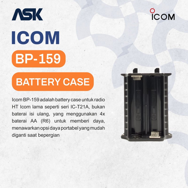 Battery Case Handy Talky BP-159 ICOM / Kotak Baterai HT BP 159 ICOM