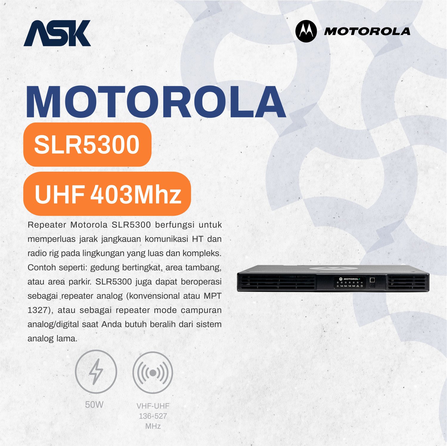 Repeater SLR5300 MOTOROLA / Repeater SLR 5300