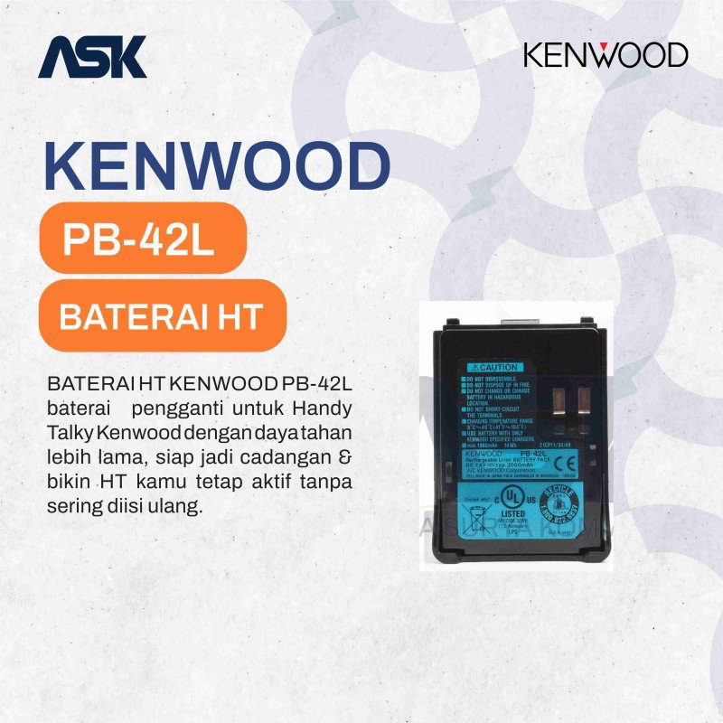 BATTERY KENWOOD PB-42L LI-ION DC 7.4V 1550MAH FOR HT TH F6 TH F7