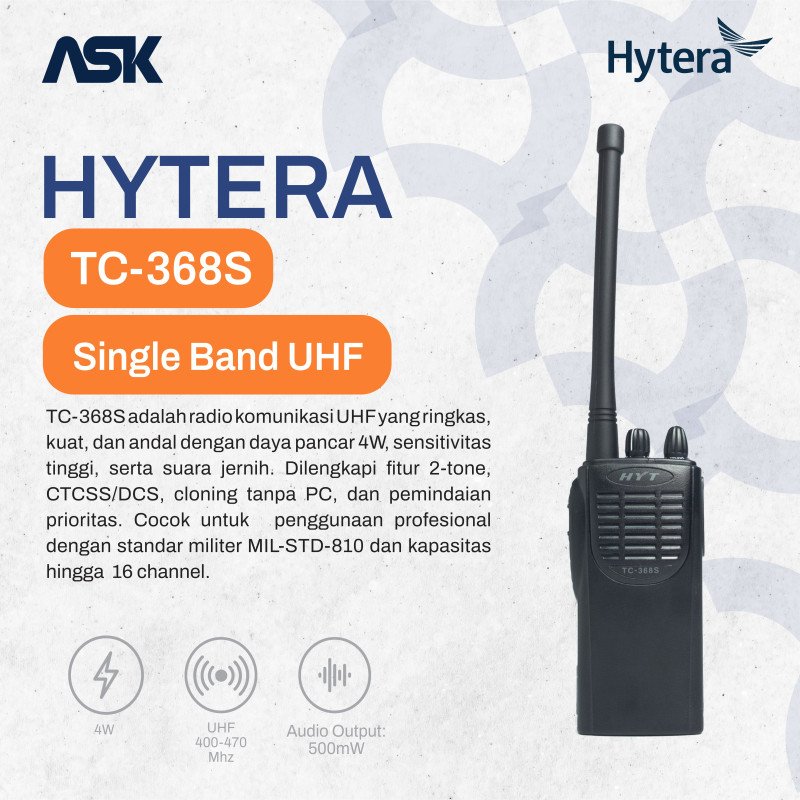 Handy Talky HYTERA - TC-368S HYTERA / HT TC368S