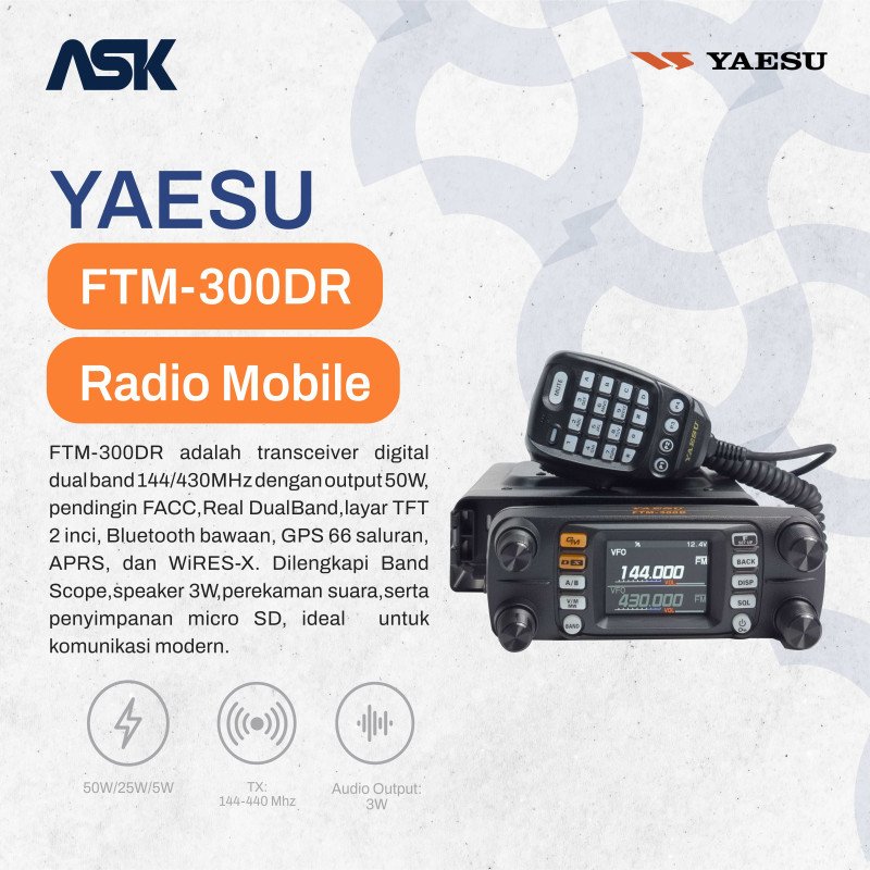 Radio Mobile FTM-300DR YAESU / Radio Mobile FTM 300DR